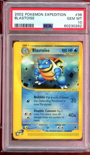 Blastoise graded PSA 10 for sale on eBay