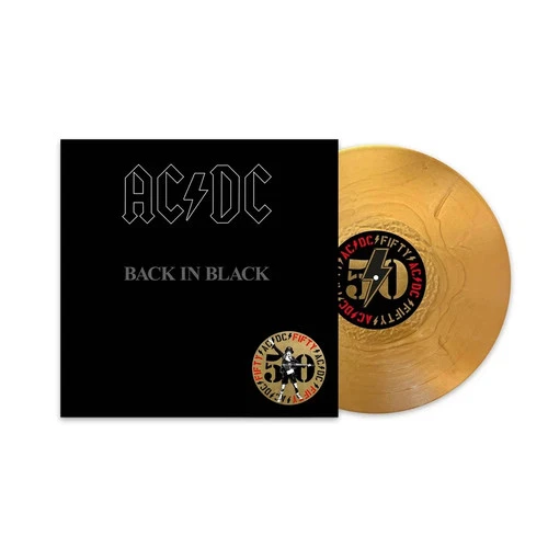 AC/DC - Back in Black 50th Anniversary Edition Gold Vinyl LP Sealed
