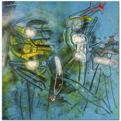 Composition by Roberto Matta as HIQU Art Print on Canvas