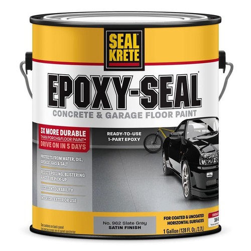 Epoxy Concrete Floor Paint Stain Resistant Durable Satin Finish Easy Application - Picture 3 of 10