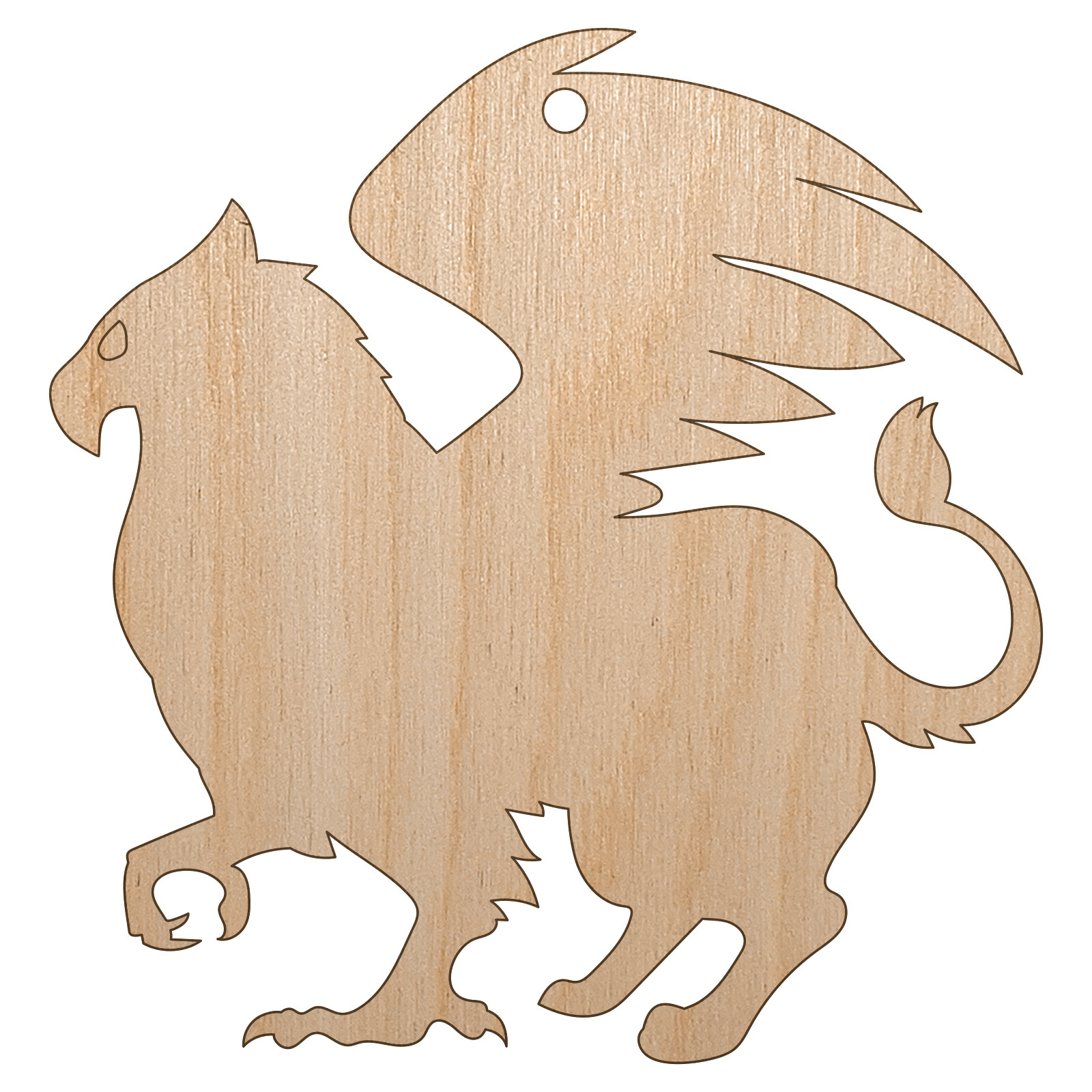 Regal Griffin Fantasy Unfinished Wood Christmas Tree Ornament