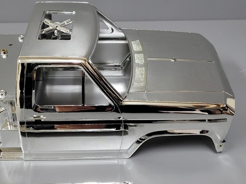"One of a Kind" Tamiya 1/10 Blackfoot R/C Ford F-150 Chrome Plated Plastic Body - Picture 18 of 22