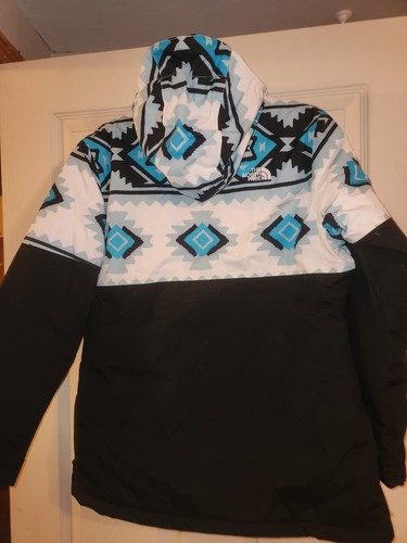The North Face Girls' Brianna Insulated Hooded Jacket Aztec XL 18 - Picture 2 of 5