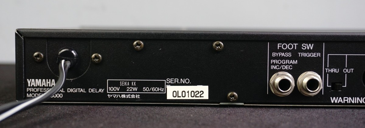 YAMAHA ヤマハ D5000 PROFESSIONAL DIGITAL DELAY エフェクター 