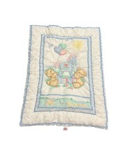 Vintage Little Bedding Horse Teddy Bears Balloon Baby Small Quilt Blanket