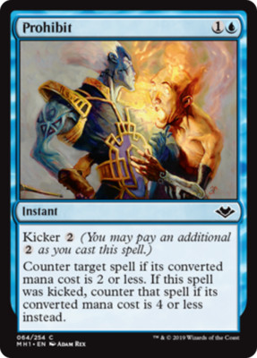 PROHIBIT ~mtg NM-M Modern Horizons Com x4