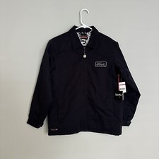 Quicksilver Black Full Zip Jacket Boys M Pockets Polyester Slightly With Tags