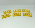LEGO Train: 6x Barrier 1 x 4 x 1 - Ref 3633 Yellow - Set 575 3682 6277 6987