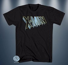New Marvel Comics X-Men Logo Mens Black Vintage T-Shirt