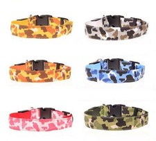BASIC CAMO COLLAR Pet Dog Puppy Neck safety adjustable nylon 4 sizes S M L XL