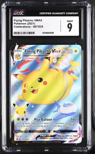 CGC 9 Flying Pikachu VMAX #007/025 2021 Celebrations 4310640008