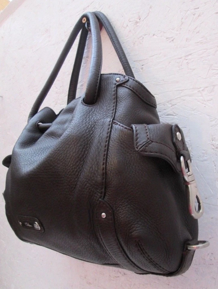 " Cole Haan " cuir magnifique sac à main bag - Photo 3/4