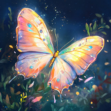 Wall Decal Sticker Magic Butterfly Wall Sticker 18X18cm Large