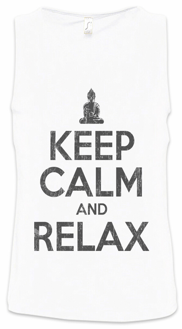 ALTRA Canotta uomo Keep Calm And Relax divertente chill chiller dormire