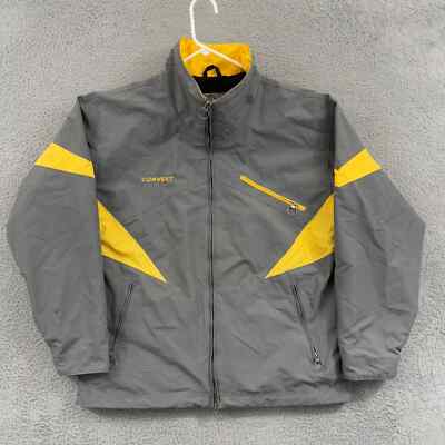 Vintage Columbia Jacket Mens Large Gray Convert Ski Snow Parka Lined Zip Outdoor