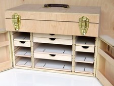 Box will store up to 10 Drag Cars 2 1/8" high and 12" in depth