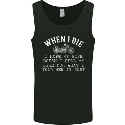 When I Die Motorrad Biker Herren Tanktop