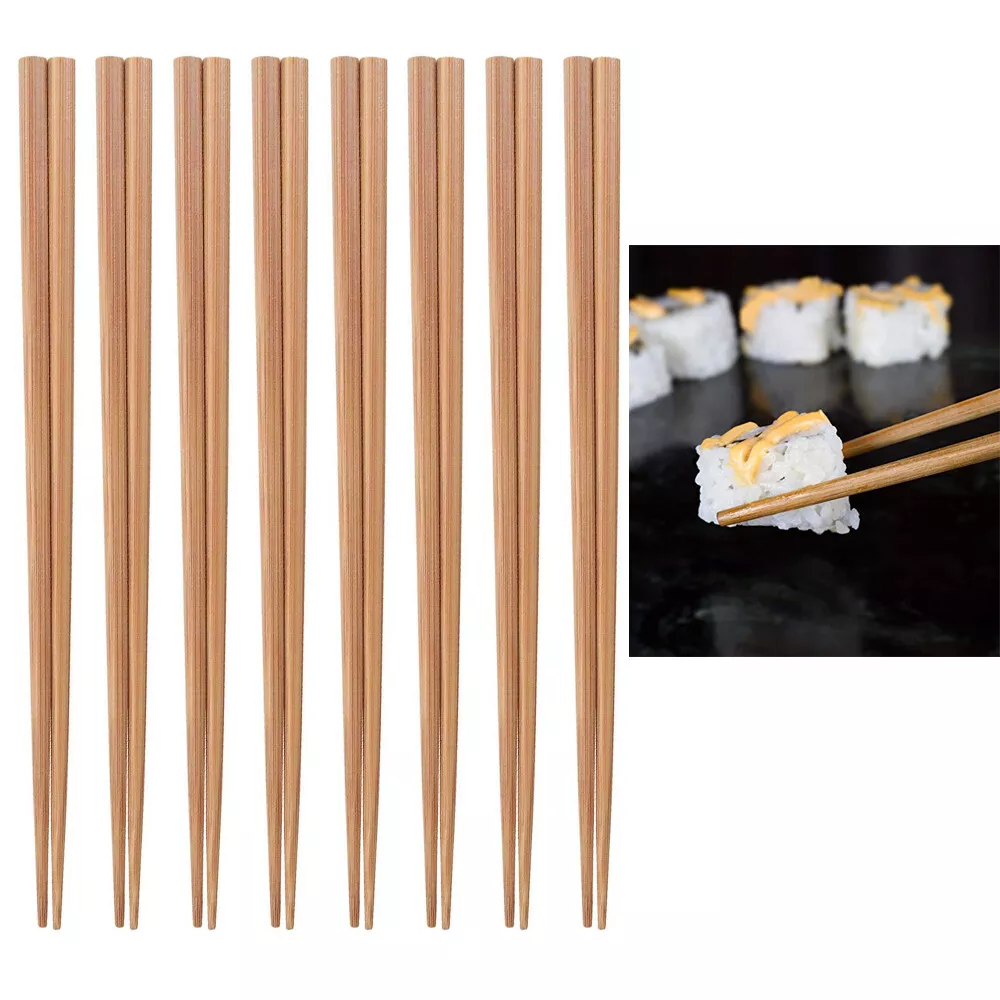 Bamboo Chopsticks 8 Pair Large 9.5