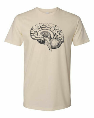 Cottage Cult Clothing Tee T Shirt Cotton Medical Anatomy Victorian Art Brain #2