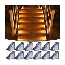 VOLISUN Solar Step Lights for Outside, Solar Stair Lights Outdoor Waterproof ...