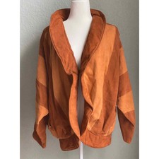 Vintage Oversized Hans Walter Germany Orange Suede Jacket