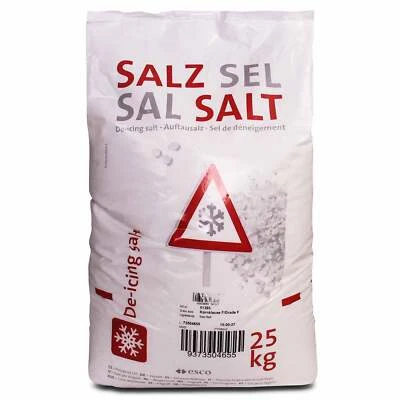 K+S 25kg Streusalz Auftausalz de-Icing grob Winterdienst Gehweg Enteisung ohne