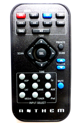 ANTHEM AUDIO VIDEO RECEIVER ZONE 2 REMOTE CONTROL for MRX300 MRX500 MRX700