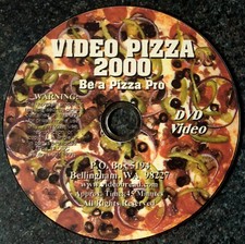 VIDEO PIZZA 2000 45min DVD Pizza making. Cooking class (pan, oven, baking, peel)