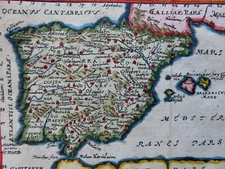Ancient Iberia Roman Empire Celt-Iberia Tribes Balearic Islands 1683 map