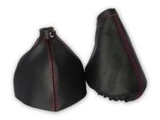 Schaltsack Handbremsabdeckung Fur Alfa Romeo Brera 2005-2010 Leder Naht Rot