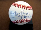 WHITEY FORD 1961 CY YOUNG & WS MVP YANKEES HOF SIGNED AUTO VTG OAL BASEBALL JSA
