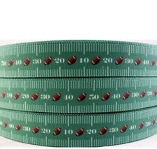 5yds 7/8  Football 50 Yard Yd Line Grosgrain Ribbon