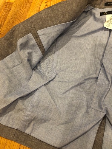 JCrew Crewcuts Thompson Blazer Suit Jacket Heather Linen Cotton Grey Boys Size 3 - 第 4/5 張圖片