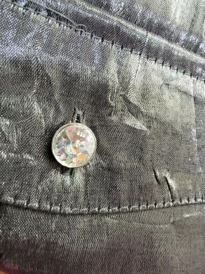 Elementz Womens Shirt Top Blouse Size 2X Shiny Rock Gray NEW - Image 3 of 4