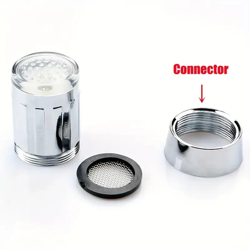 Accessori Rubinetto LED - 3 Pezzi, Cambio Colori Automatico, Alimentazione Ad Acqua, Per Cucina/Bagno - Foto 7