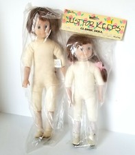 Wangs International Just for Keeps Classic Dolls 13"  16" Brown Hair, ClothBody