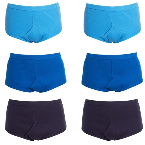Sock Stack Pack Of 6 Men's 100% Organic Cotton Briefs Underpants Sport Underwear