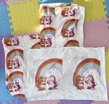 Vintage 1980  s American Greetings Care Bears Twin Sheet Set W/ Pillowcase