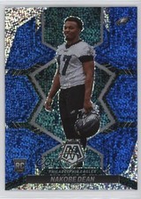2022 Panini Mosaic Rookies Redemption Pack Blue Sparkle Prizm SP Nakobe Dean 5ov