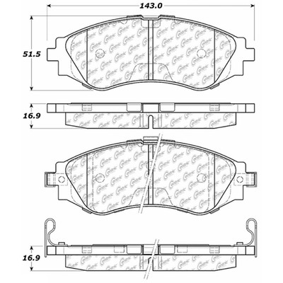 StopTech 105-07970 PosiQuiet Ceramic Pads 1999-2015 Chevrolet Daewoo Pontiac Suz