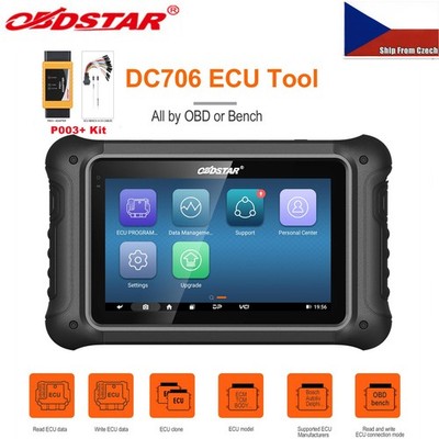 OBDSTAR DC706 ECU Tool Car Motor ECM&TCM&BODY&Clone &P003+ Adapter Full Version