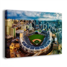 San Diego Padres Baseball Stadium Wall Art: Petco Park Skyline Print for MLB Fan