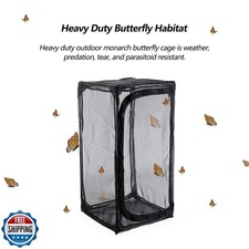 30" Heavy Duty Monarch Butterfly Habitat, Outdoor Collapsible Insect Mesh Cag