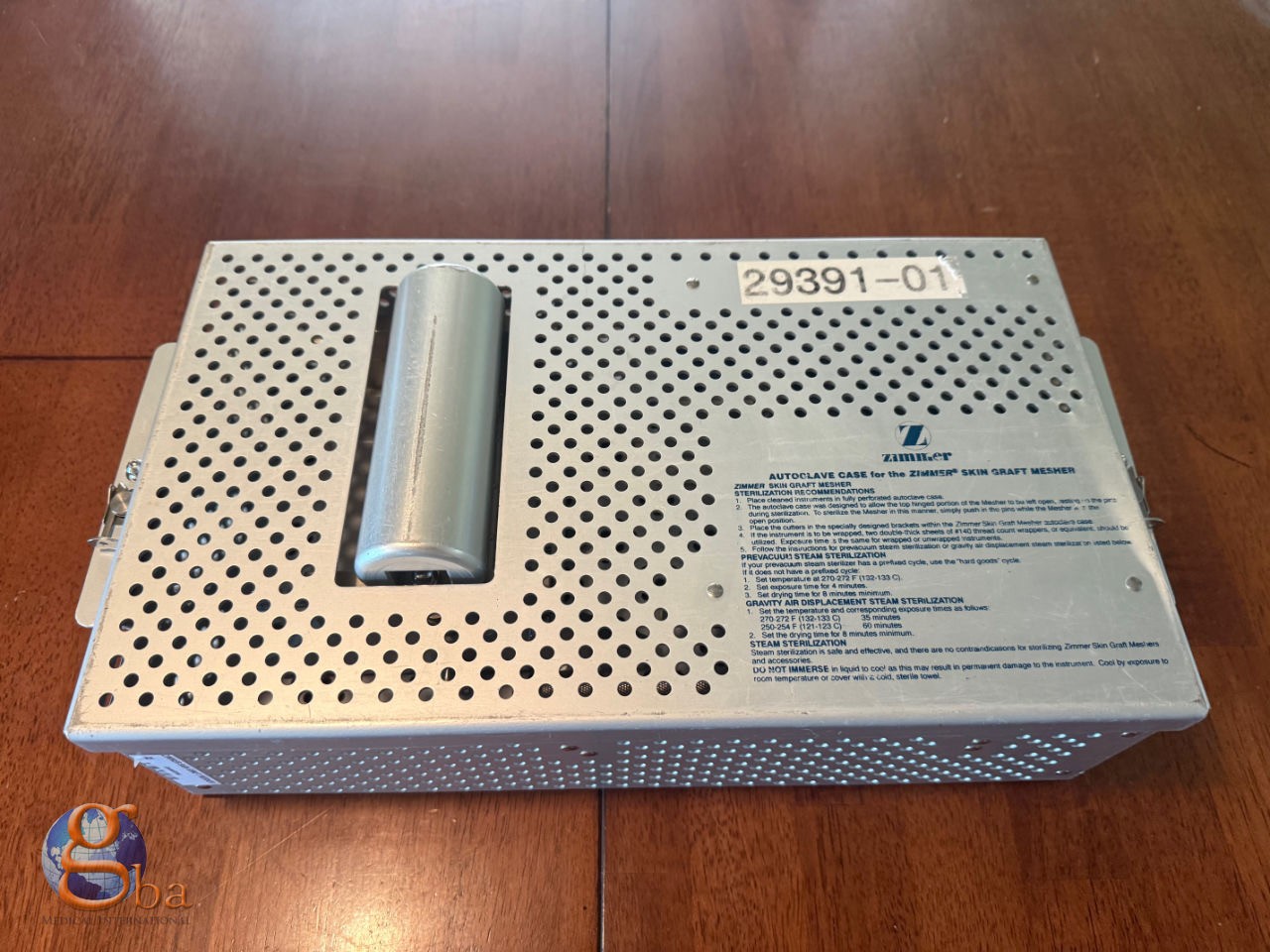 Zimmer 7701 Skin Graft Mesher, 4 Rollers, Handle, Sterilization Case *Complete