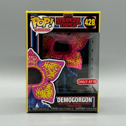 Funko Pop! #428 Demogorgon Stranger Things Blacklight Exclusive New w/ Protector