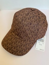 Michael Kors Women&rsquo;s MK Logo Cotton Baseball Cap Adjustable Hat NWT MSRP $68