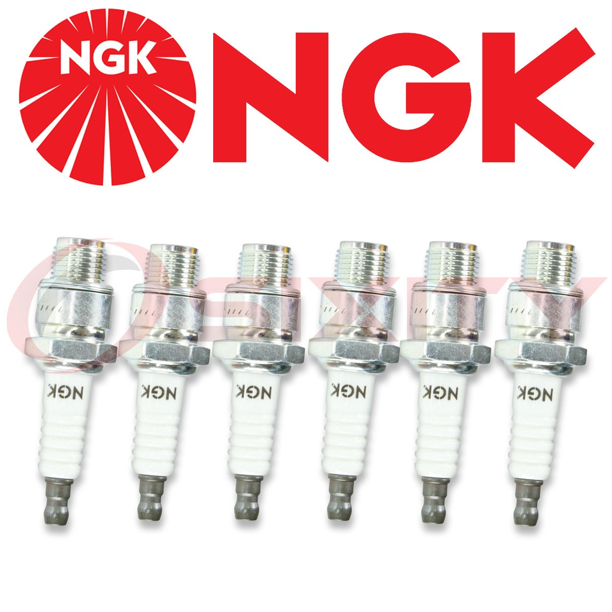 NEW Set of 6 Spark Plugs NGK Non-Resistor BU8H / BU 8 H / 6431