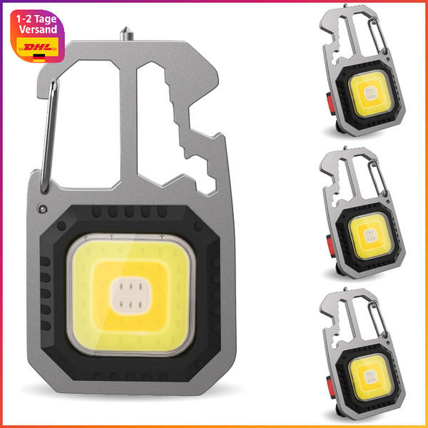Mini Led Arbeitsleuchte Taschenlampe 800 Lumen Wiederaufladbar 7 Modi FüR-image