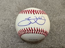 NEW YORK METS NYY YANKEES LUKE WEAVER SIGNED AUTOGRAPHED BALL BASEBALL COA