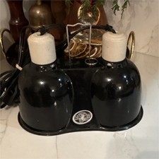 Zoo Med Dual Lamp Fixture for Reptile Enclosures Black